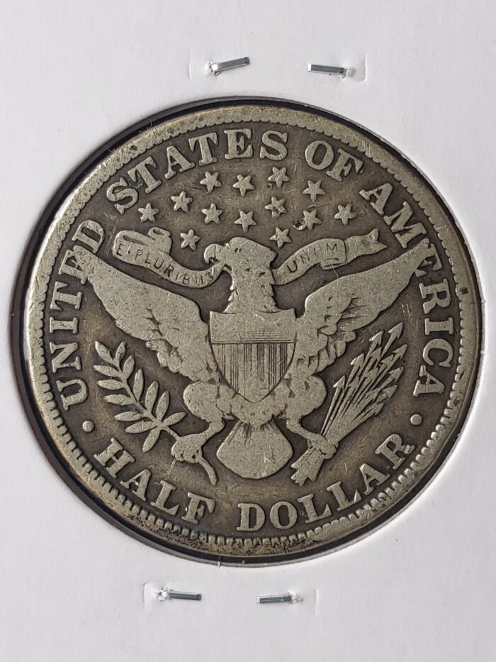 1914 50c Barber Silver Half Dollar - Image 3