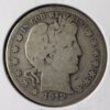1912 S 50c Barber Silver Half Dollar - Image 2