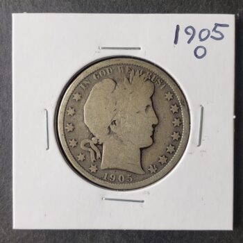 1905 O 50c Barber Silver Half Dollar