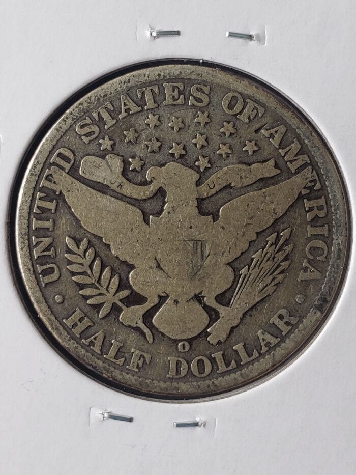 1905 O 50c Barber Silver Half Dollar - Image 3
