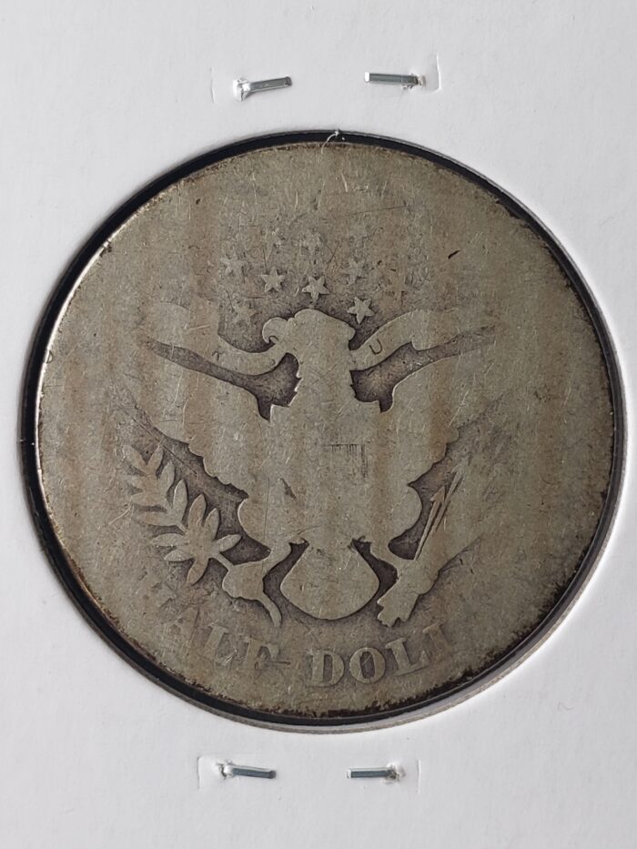 1905 50c Barber Silver Half Dollar - Image 3