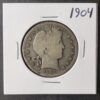 1904 50c Barber Silver Half Dollar