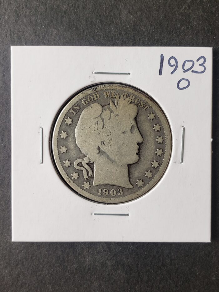 1903 O 50c Barber Silver Half Dollar