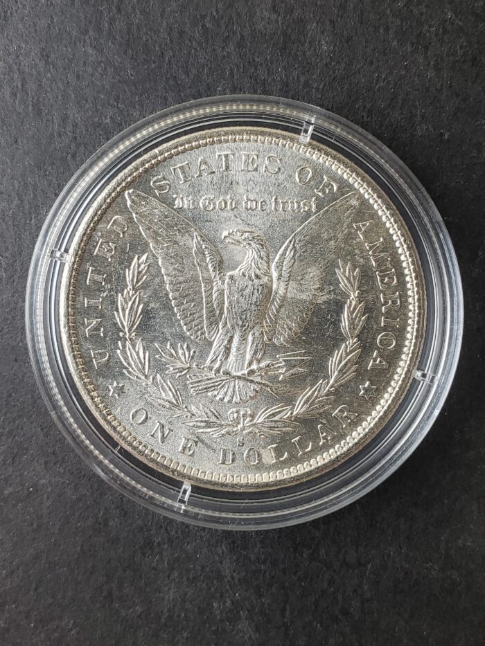 1881 S $1 Morgan Silver Dollar in a Capsule - Image 2