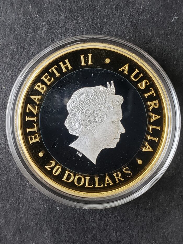 2001 Australia Proof $20 Bi-Metal Gregorian Millennium Coin - Image 3