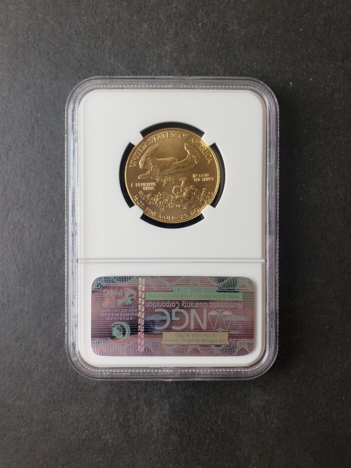 1986 $25 1/2oz Gold Eagle NGC MS69 - Image 2