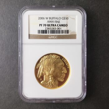 2006 W Proof $50 1oz Gold Buffalo NGC PF70 Ultra Cameo
