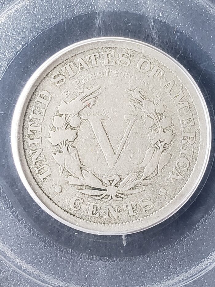 1886 5c Liberty Head V Nickel  PCGS G06 - Image 3