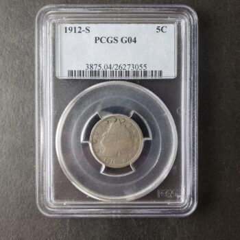 1912 S 5c Liberty Head V Nickel PCGS G04