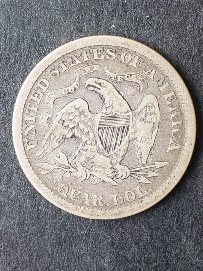 1874 25c Seated Liberty Silver Quarter - Image 2