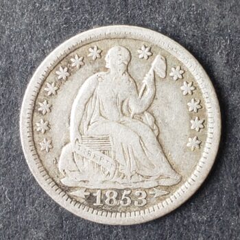 1853 5c Seated Liberty Silver Half Dime