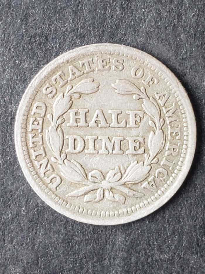 1853 5c Seated Liberty Silver Half Dime - Image 2