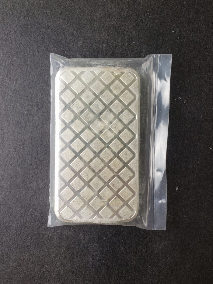 5oz Silver Morgan Bar in Plastic 50c/oz Over Spot - Image 2