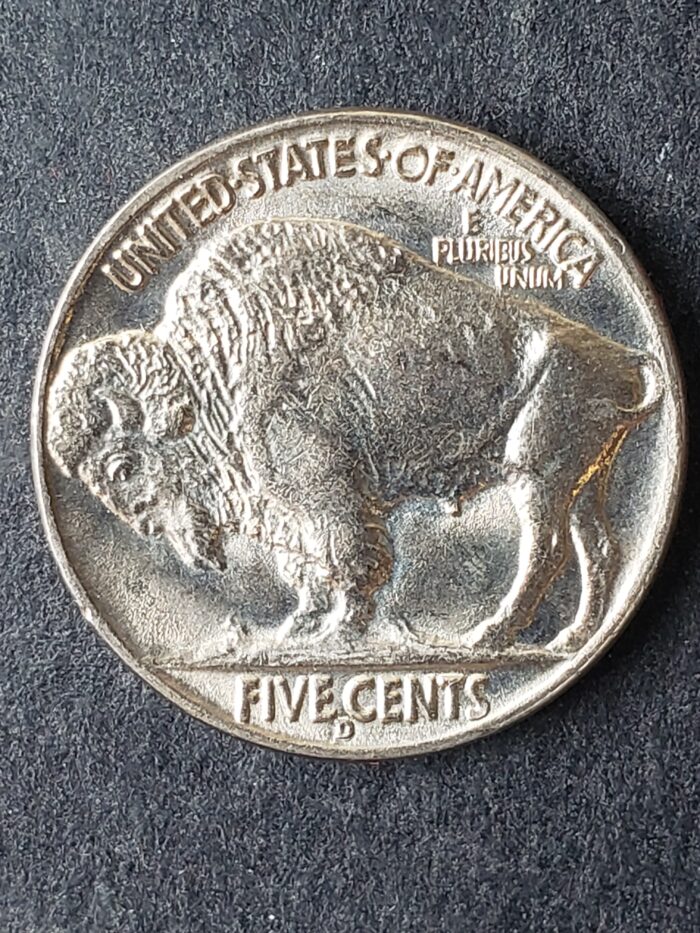 1938 D 5c Buffalo Nickel - Image 2