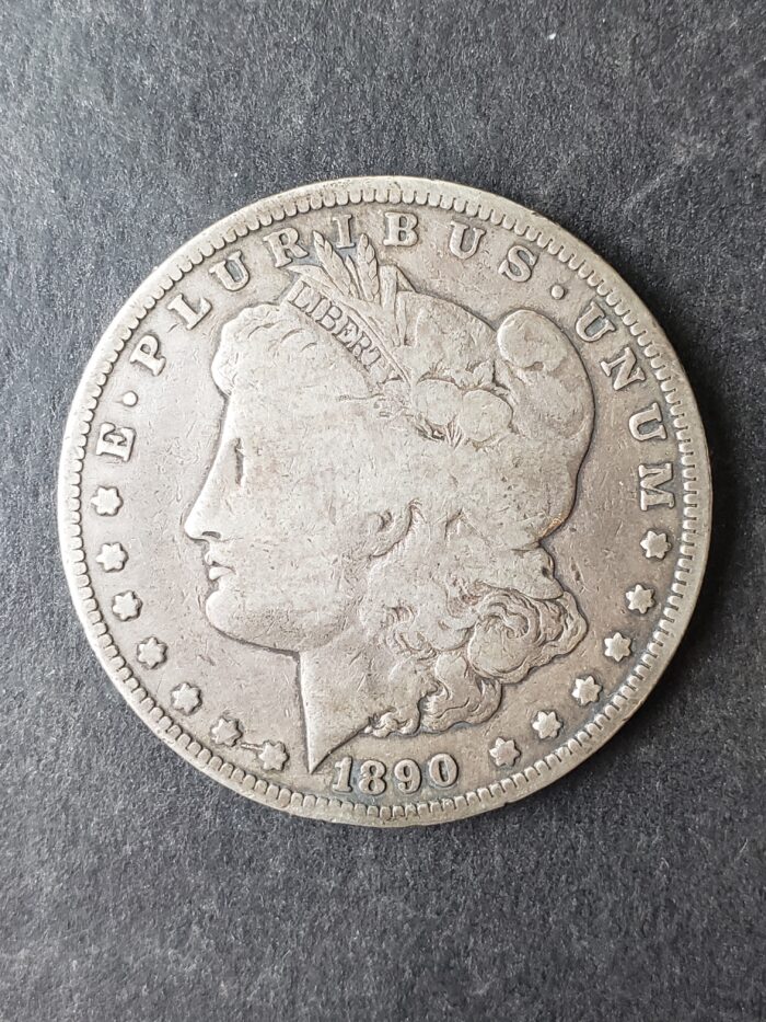 1890 CC $1 Morgan Silver Dollar