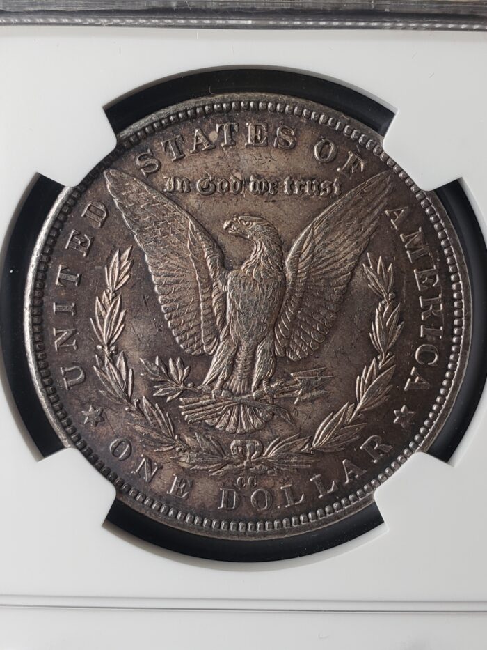 1891 CC $1 Morgan Silver Dollar NGC AU58 - Image 3