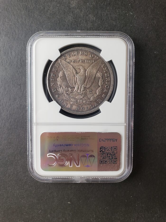 1891 CC $1 Morgan Silver Dollar NGC AU58 - Image 4