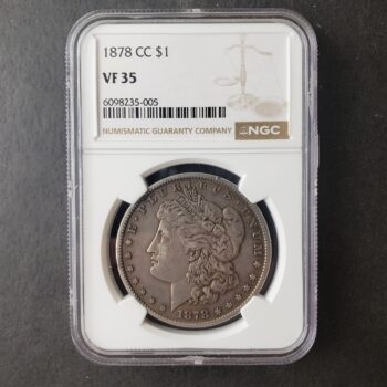 1878 CC $1 Morgan Silver Dollar NGC VF35