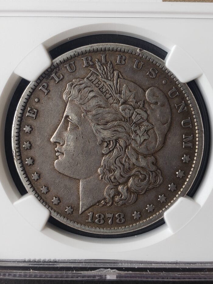 1878 CC $1 Morgan Silver Dollar NGC VF35 - Image 2