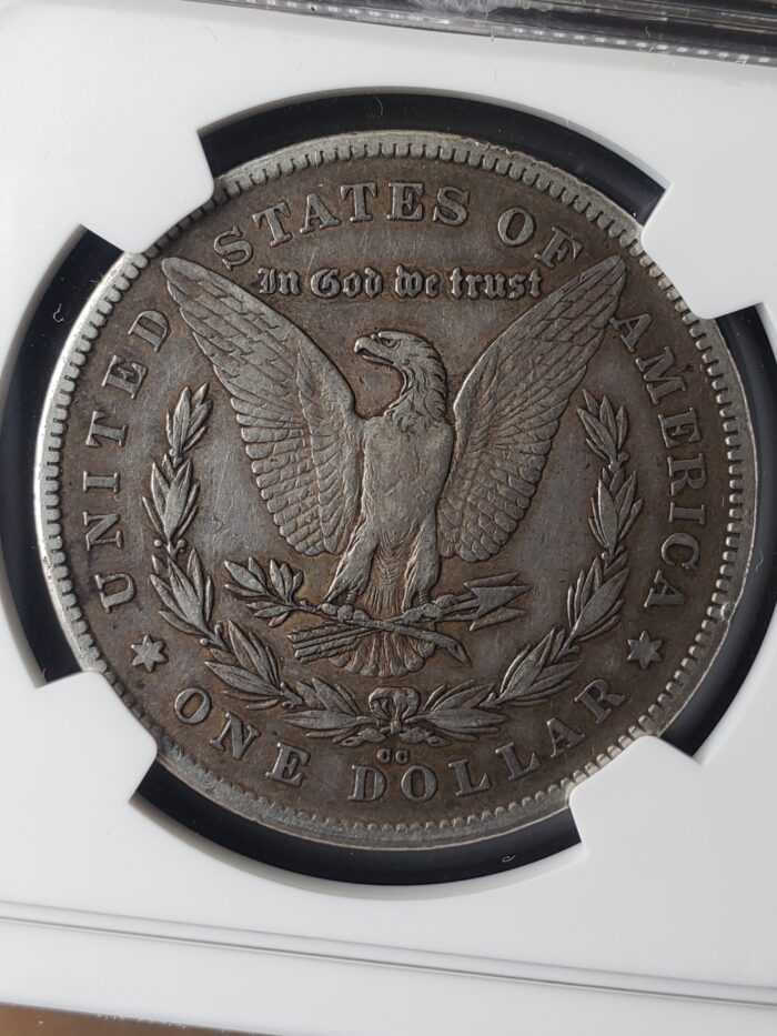 1878 CC $1 Morgan Silver Dollar NGC VF35 - Image 3