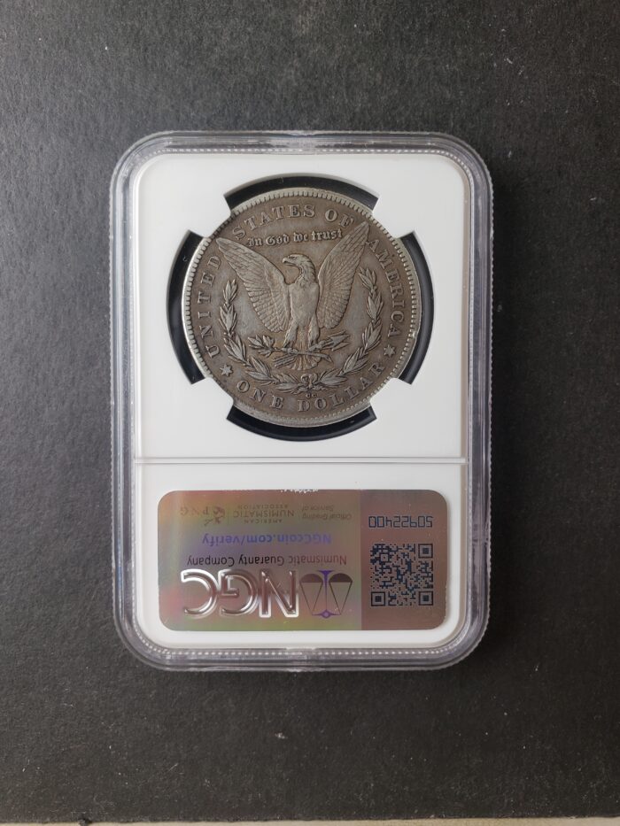 1878 CC $1 Morgan Silver Dollar NGC VF35 - Image 4