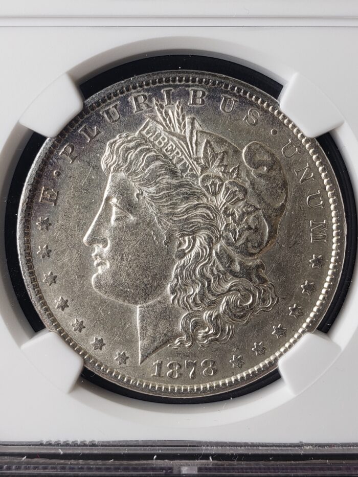 1878 CC $1 Morgan Silver Dollar NGC AU53 - Image 2