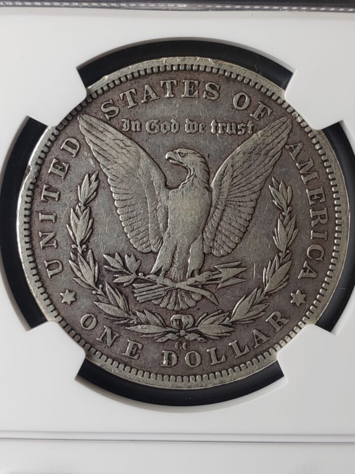 1893 CC $1 Morgan Silver Dollar NGC VF25 - Image 3