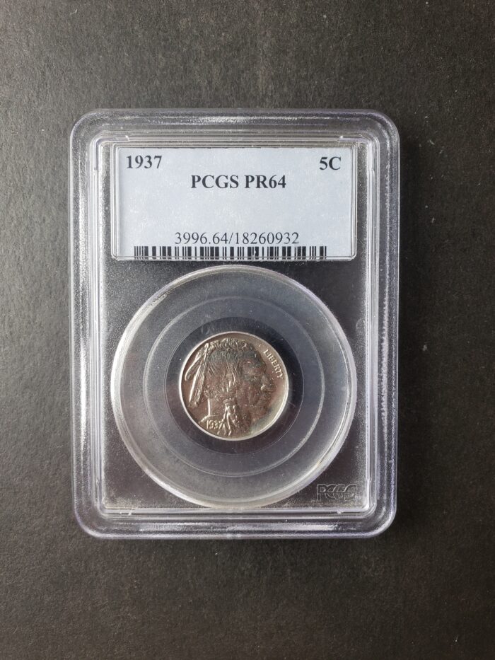 1937 Proof 5c Buffalo Nickel PCGS PR64