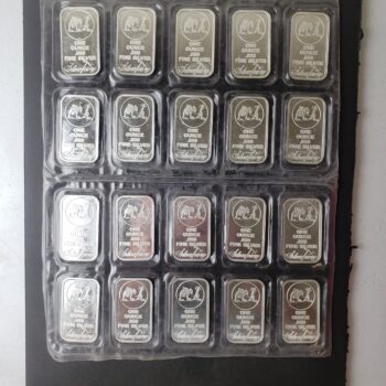 20 SilverTowne 1oz Silver Prospector Bars in Plastic at 50c/oz over Spot