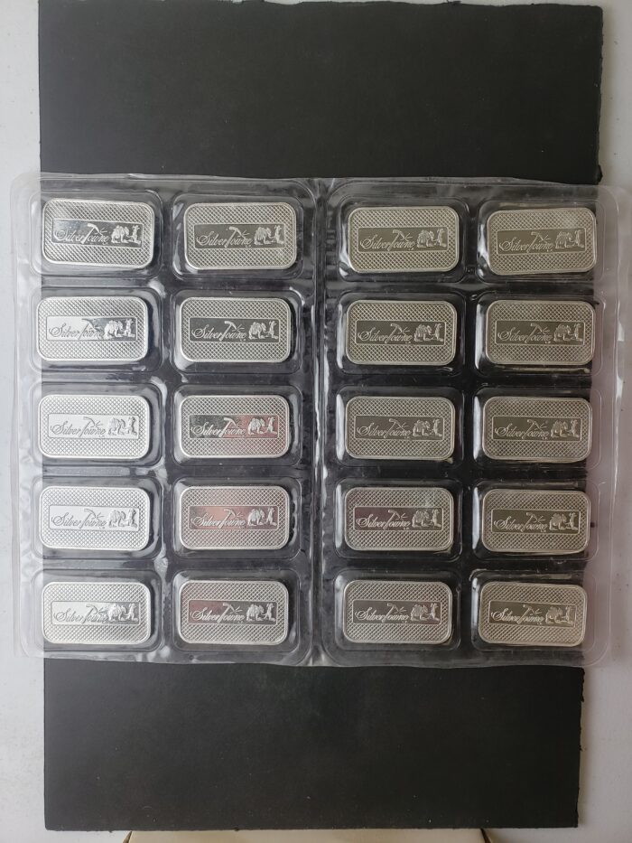 20 SilverTowne 1oz Silver Prospector Bars in Plastic at 50c/oz over Spot - Image 2