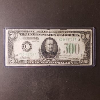 1934 $500 Federal Reserve Small Note
