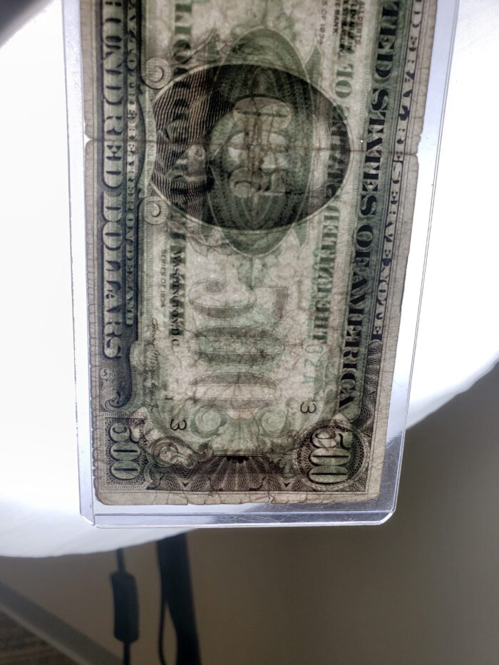1934 $500 Federal Reserve Small Note - Image 4