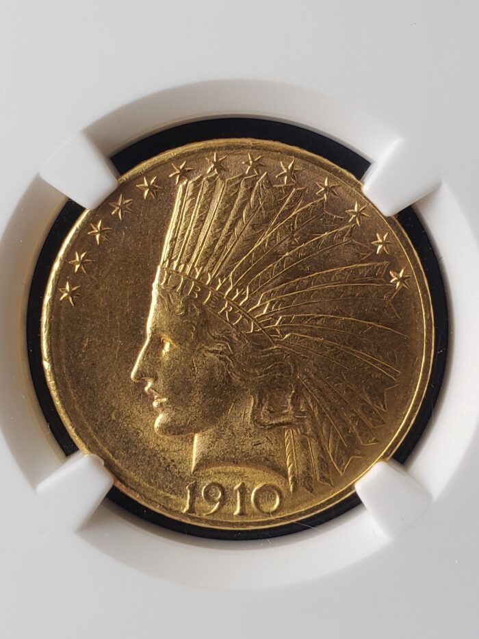1910 D $10 Indian Gold Eagle NGC MS62 - Image 2