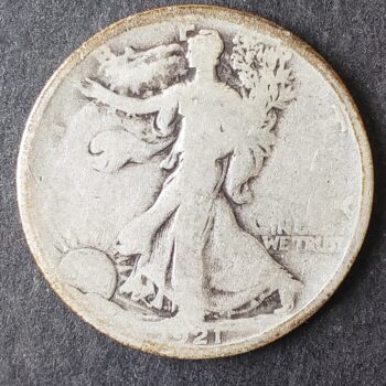 1921 50c Walking Liberty Silver Half Dollar