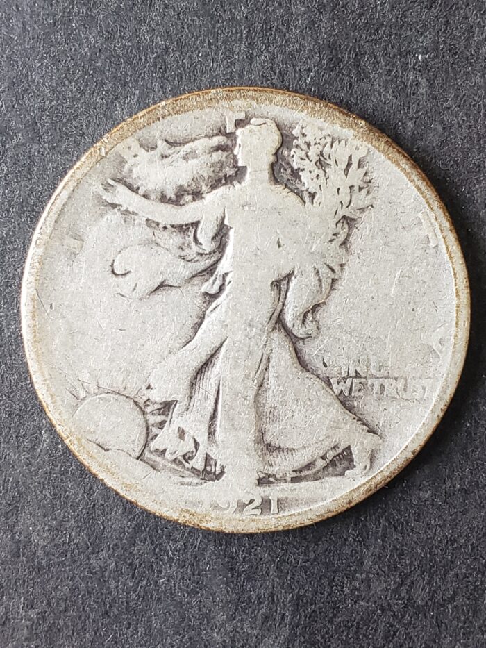 1921 50c Walking Liberty Silver Half Dollar