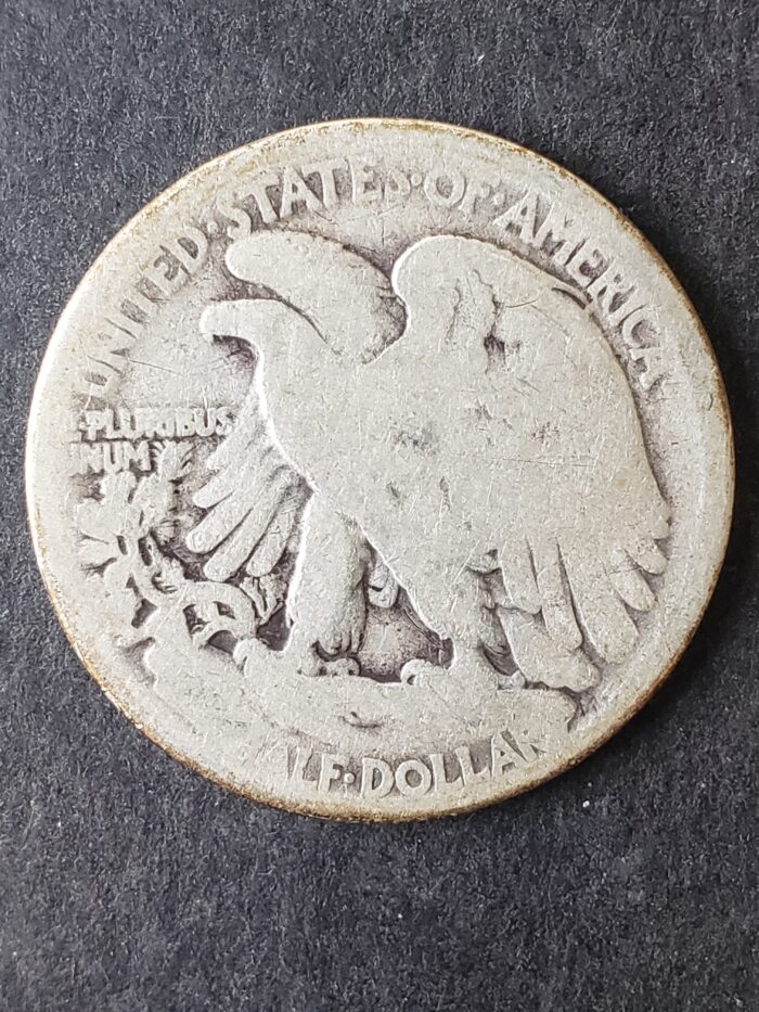 1921 50c Walking Liberty Silver Half Dollar - Image 2