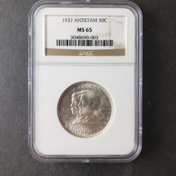 1937 50c Antietam Silver Half Dollar NGC MS65
