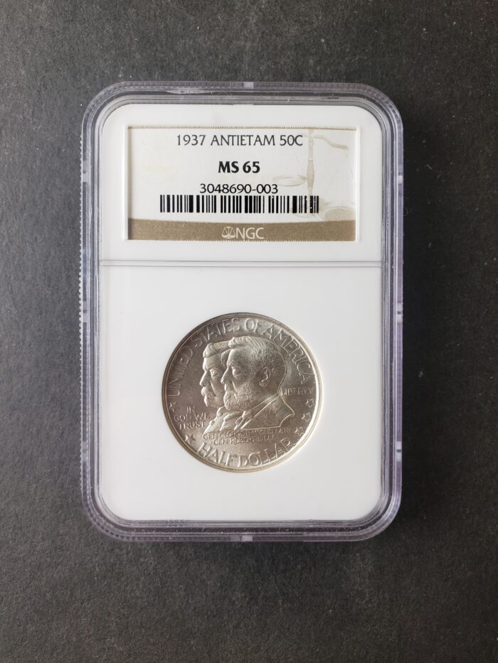 1937 50c Antietam Silver Half Dollar NGC MS65