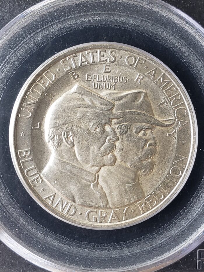 1936 50c Gettysburg Silver Half Dollar PCGS MS65 - Image 2