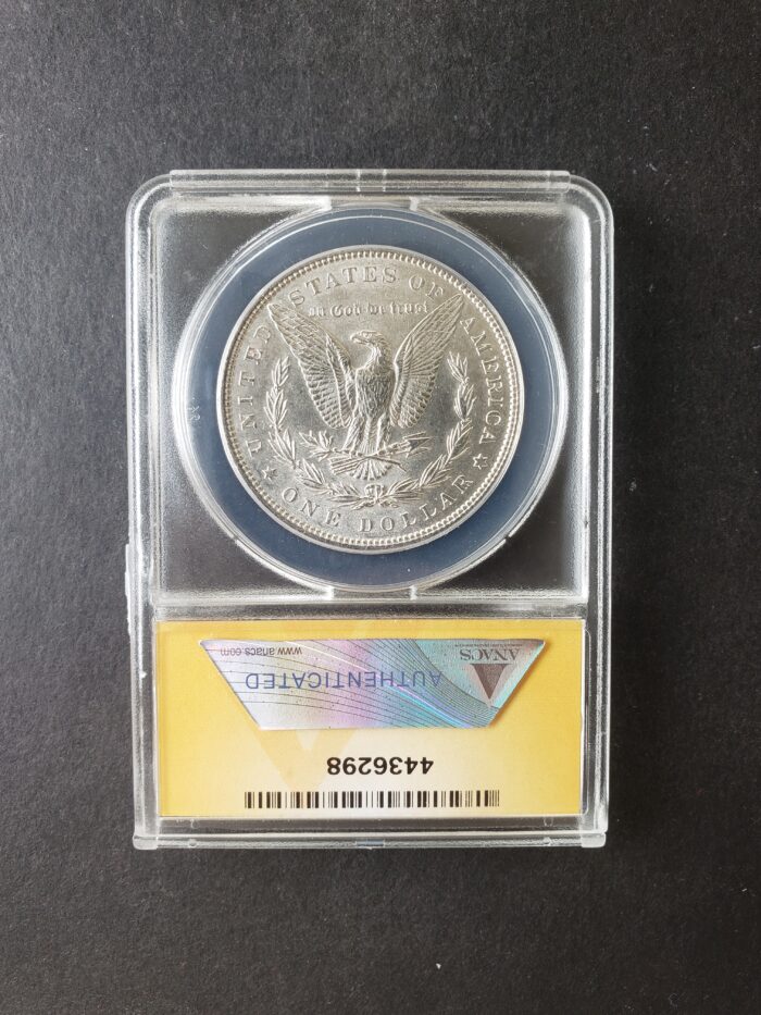 1897 $1 Morgan Silver Dollar ANACS AU58 - Image 4