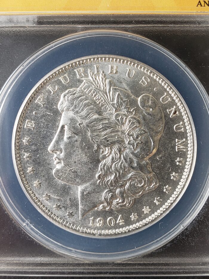 1904 O $1 Morgan Silver Dollar ANACS MS60 - Image 2