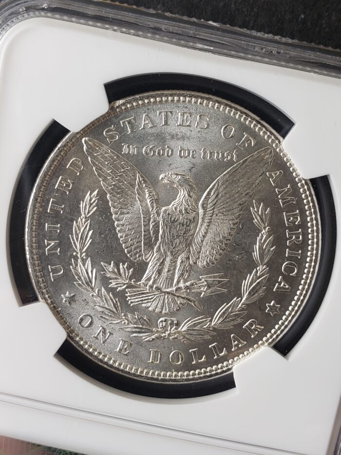 1885 $1 Morgan Silver Dollar NGC MS62 - Image 3