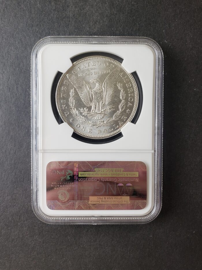 1885 $1 Morgan Silver Dollar NGC MS62 - Image 4