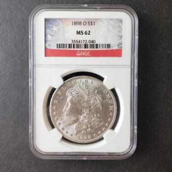 1898 O $1 Morgan Silver Dollar NGC MS62