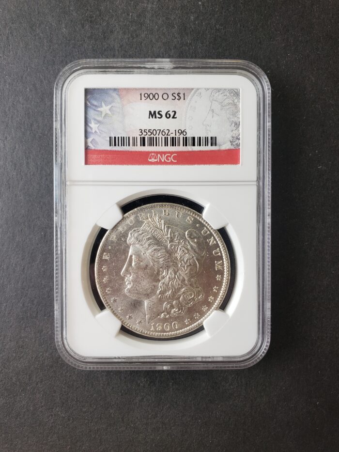 1900 O $1 Morgan Silver Dollar NGC MS62