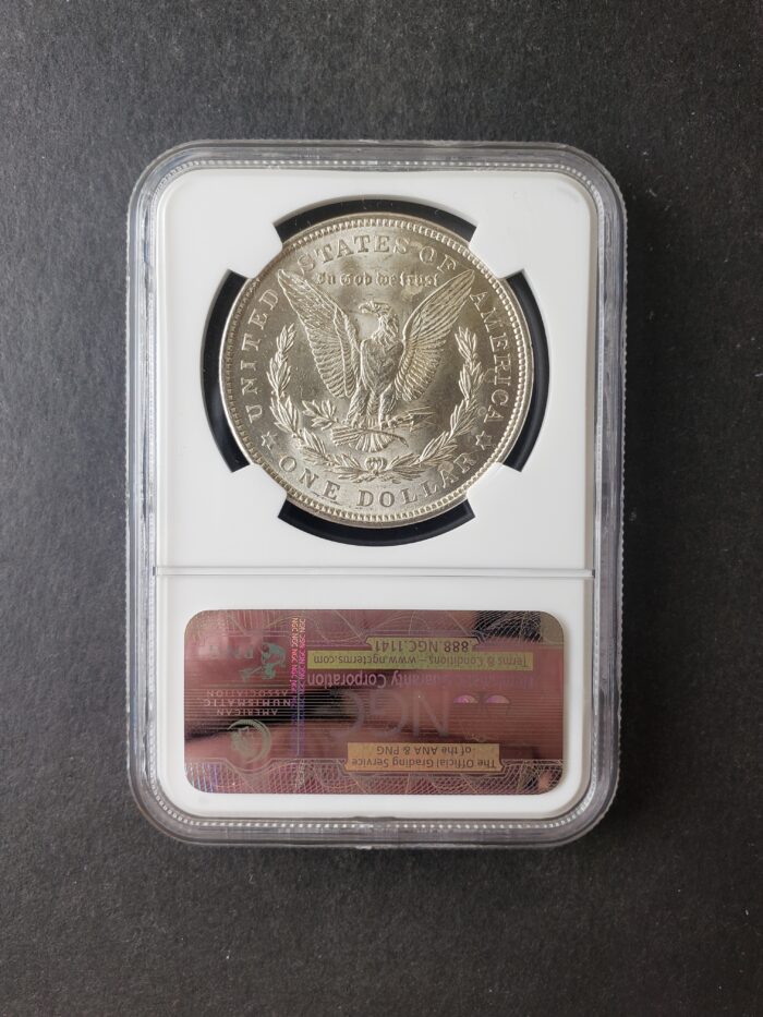 1921 $1 Morgan Silver Dollar NGC MS62 - Image 2