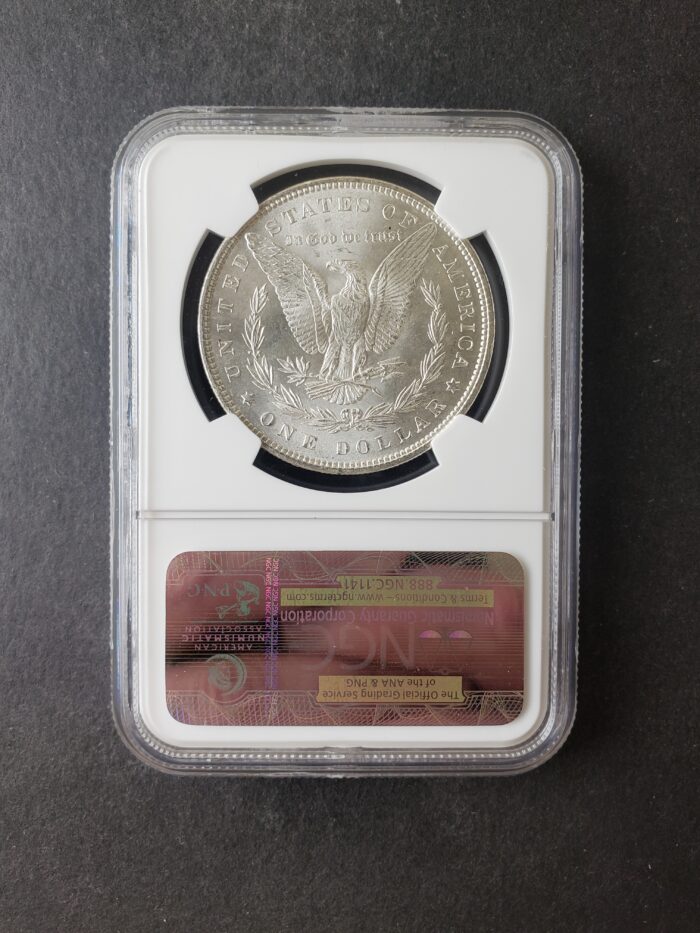 1883 $1 Morgan Silver Dollar NGC MS62 - Image 2