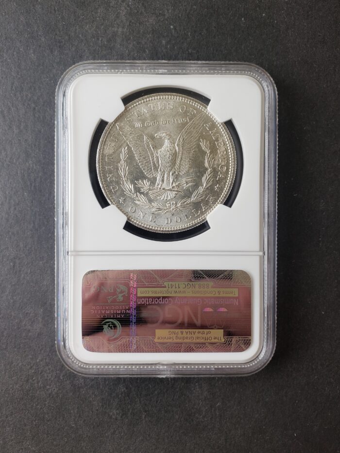 1882 S $1 Morgan Silver Dollar NGC MS62 - Image 2