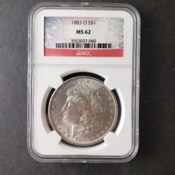 1883 O $1 Morgan Silver Dollar NGC MS62