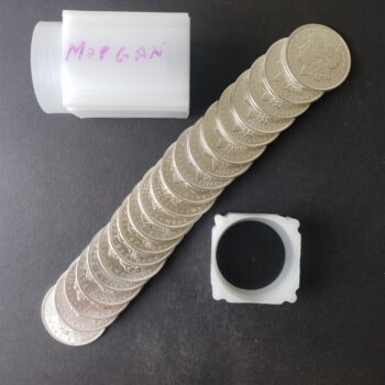 Tube of 20 1921 $1 Morgan Silver Dollars
